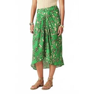 NEW BASH annie midi skirt in green